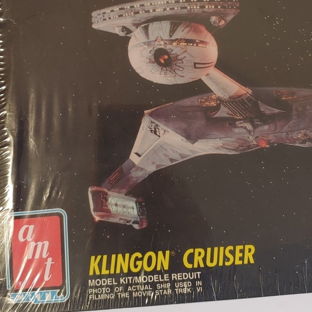 AMT Ertl Star Trek VI Klingon Cruiser Model Kit 8229 Sealed 1991 Vintage 15 Inch - Picture 2 of 4